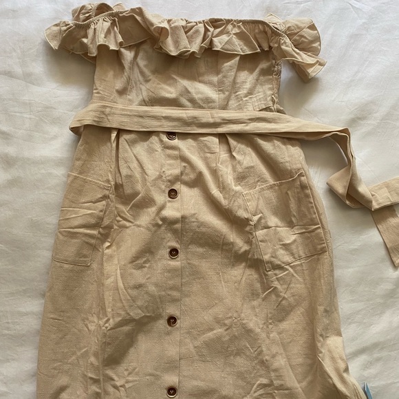 Off The Shoulder Smocked Dress 